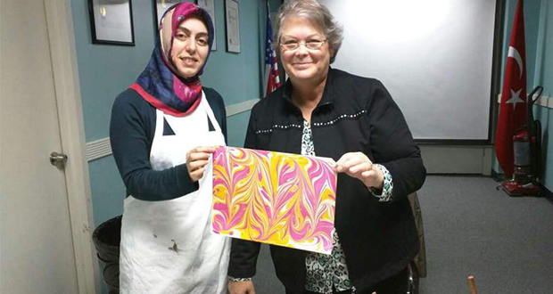 Ebru Class at Turkish Cultural Center of Long Island