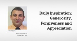 Generosity, Forgiveness and Appreciation