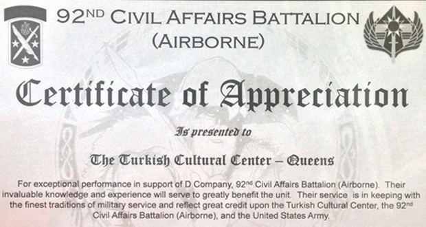 Certificate of Appreciation